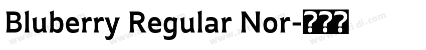 Bluberry Regular Nor字体转换